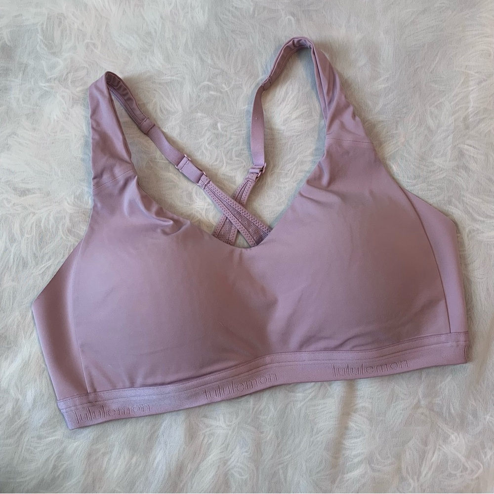 Lululemon Athletica Up For It Light Purple Sports Bra